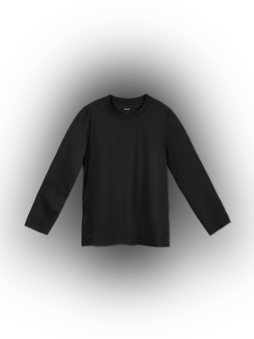 Vessi Womens Base Long-Sleeve Crewneck Shirt in Black, Size small, comfy.